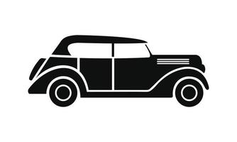 classico auto icona isolato su bianca sfondo vettore