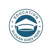 illustrazione vettoriale di progettazione del logo di istruzione