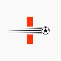 iniziale lettera io calcio calcio logo. calcio club simbolo vettore