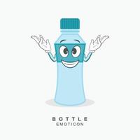 bottiglia character design vettoriale