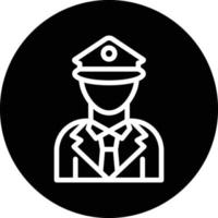 polizia ufficiale vettore icona design