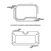 montatura tecnologia futuristico interfaccia streaming sovrapposizione, clipart Immagine con bianco sfondo, grafico risorse per designer. vettore