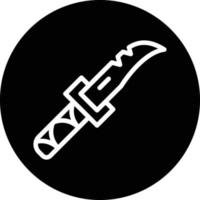 selvaggio coltello vettore icona design