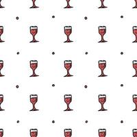 senza soluzione di continuità vino modello. vettore scarabocchio illustrazione con vino. modello con vino