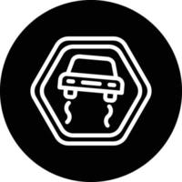 scivoloso strada vettore icona design