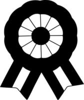 vettore silhouette di medaglia su bianca sfondo