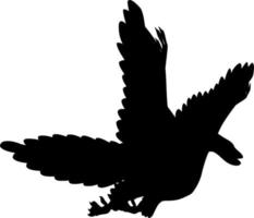 vettore silhouette di uccelli su bianca sfondo