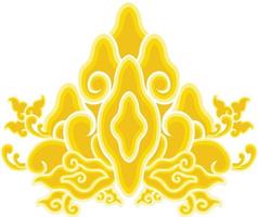 vettore grafico giallo megamendung wadasan batik triangolo