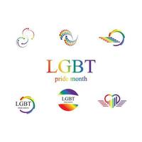 lgbt logo e simbolo vettore