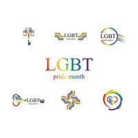 lgbt logo e simbolo vettore