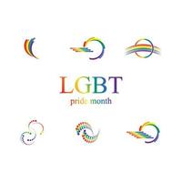 lgbt logo e simbolo vettore