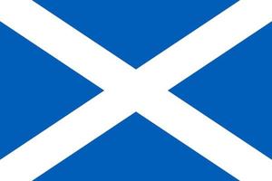 Scozia bandiera, bandiera di Scozia. santo di andrea attraversare. vettore. vettore