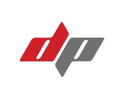 vettore di progettazione del logo iniziale dp