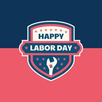 Distintivo del Labor Day vettore