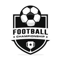 calcio logo design vettore illustrazione