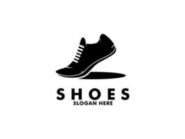 scarpe negozio logo, scarpa sneaker logo vettore modello design