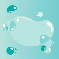 astratto galleggiante gelatina bolla tè sfondo vettore illustrazione grafico