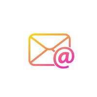 e-mail, icona alla moda di vettore di posta