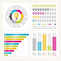 elementi di infografica vettoriale e illustrazione