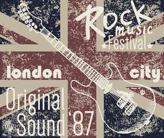 maglietta london rock v1 vettore