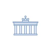 Berlino punti di riferimento vettore per icona sito web, ui essenziale, simbolo, presentazione