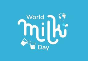 illustrazione vettoriale giornata mondiale del latte