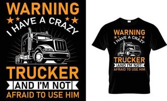 camion tipografia maglietta design vettore