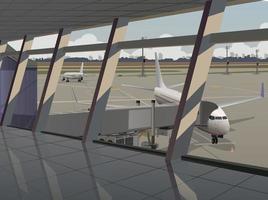 panoramico Visualizza di il aeroporto a partire dal il terminale. vettore. vettore