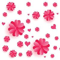 rosa cuore forma floreale sfondo vettore illustrazione