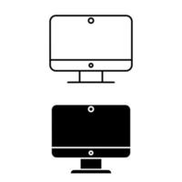 computer icona vettore. pc illustrazione cartello. dispositivo simbolo. il computer portatile logo. vettore