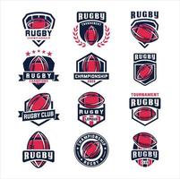 Rugby logo, americano logo sport, Rugby logo modello vettore, vettore