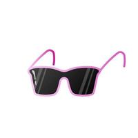 occhiali da sole isolato su bianca sfondo. bordato di rosa bicchieri vettore illustrazione nel di moda piatto stile.