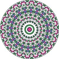 mandala sfondo con grande colori. insolito fiore forma. orientale. anti stress terapia modelli. tessere design elementi vettore