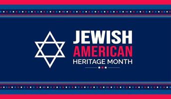 ebraico americano eredità mese sfondo o bandiera design modello celebre nel Maggio vettore