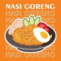 nasi goreng vettore eps