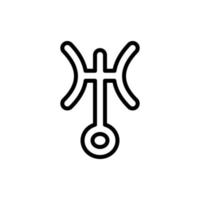 simbolo Urano vettore icona illustrazione
