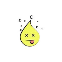 emoji morto vettore icona illustrazione