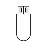 USB icona vettore per sito web, ui essenziale, simbolo, presentazione