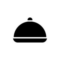 vassoio cibo icona design vettore