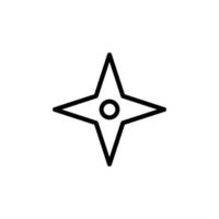 a quattro punte stella vettore icona illustrazione