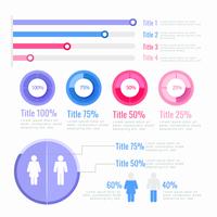 Elementi di infografica vettoriale