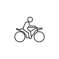 motocicletta pista cartello vettore icona illustrazione