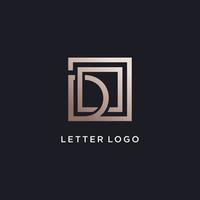 lettera logo design idea con creativo stile vettore