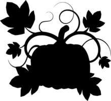 vettore silhouette di pianta su bianca sfondo