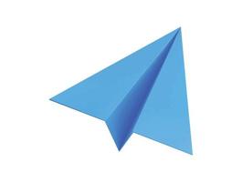 carta aereo icona 3d interpretazione vettore illustrazione