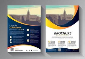 design brochure, copertina layout moderno, modello di rapporto annuale vettore