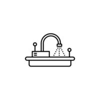 inteligente rubinetto vettore icona illustrazione