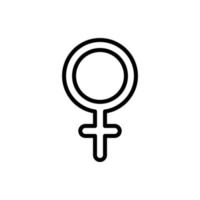 simbolo Venere vettore icona illustrazione