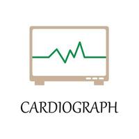 colorato cardiografo vettore icona illustrazione