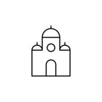 moschea vettore icona illustrazione